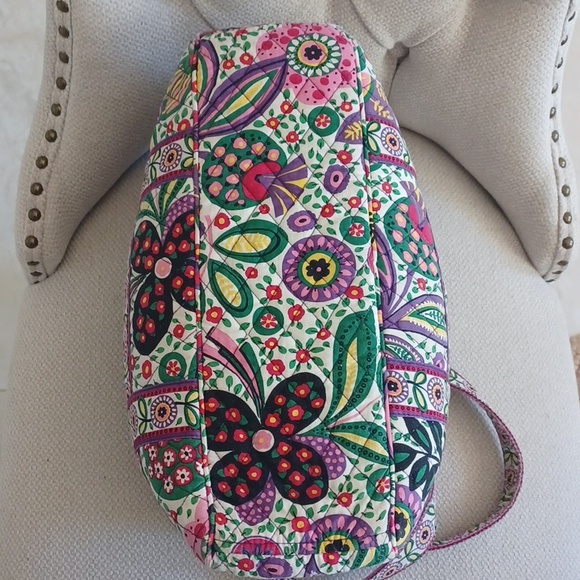 Vera Bradley Large Shoulder Bag / Tote In Viva La Vera Floral Pattern - Picture 7 of 17